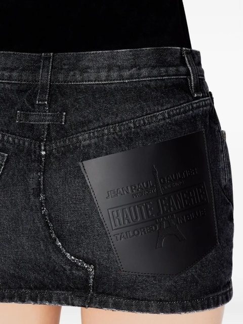 Jean Paul Gaultier pocket denim mini skirt - Black - zdjęcie produktu nr 2