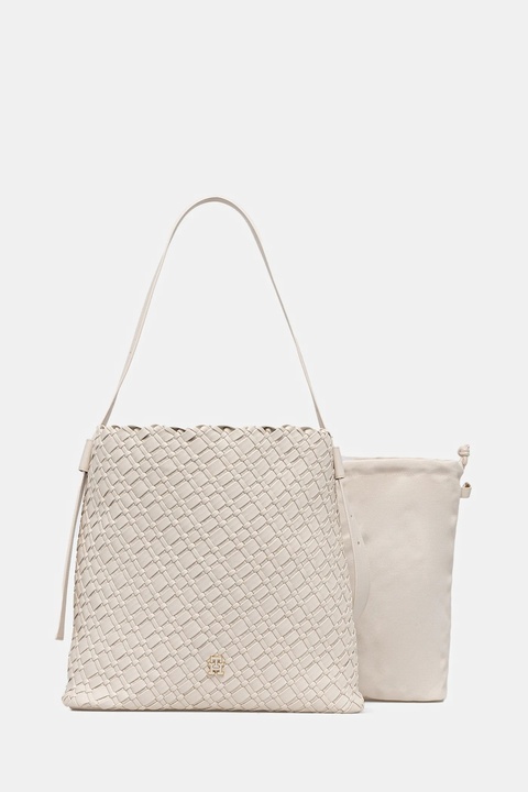 Tommy Hilfiger torebka kolor beżowy AW0AW18161 - zdjęcie produktu nr 1