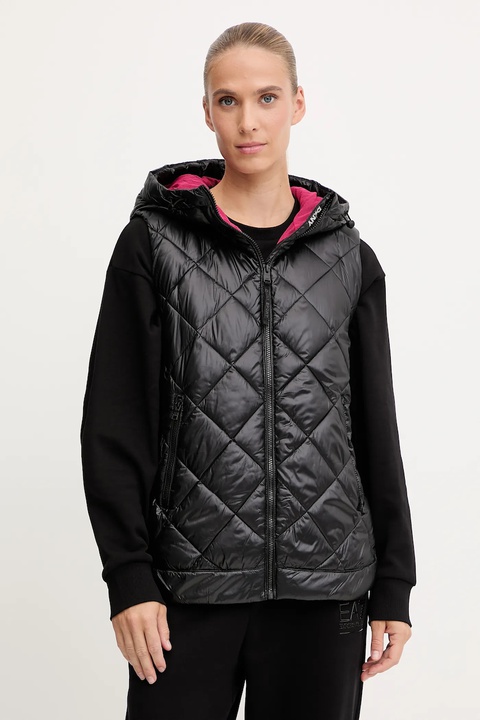Dkny bezrękawnik kolor czarny przejściowy DP5V3144 - zdjęcie produktu nr 1