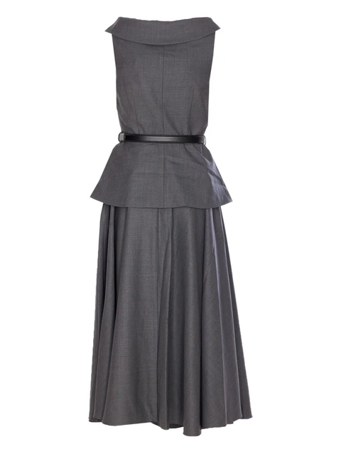 Self-Portrait double-breasted belted dress - Grey - zdjęcie produktu nr 1