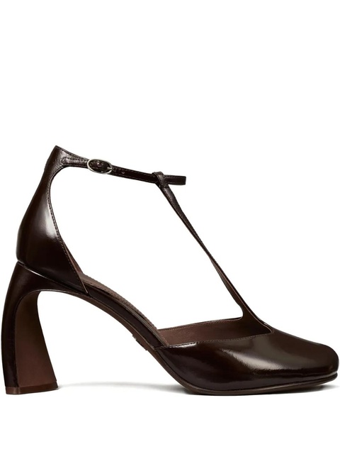 Tory Burch 90mm peep-toe T-strap sandals - Brown - zdjęcie produktu nr 1