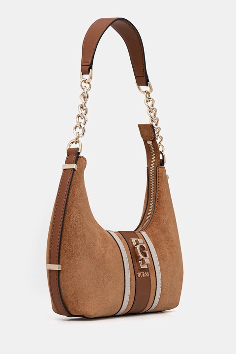 Guess torebka zamszowa ERENIA kolor brązowy HWSB78 38180 - zdjęcie produktu nr 2