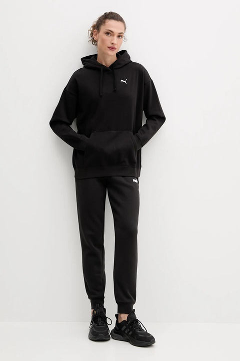 Puma bluza damska kolor czarny z kapturem z aplikacją 684976 - zdjęcie produktu nr 2