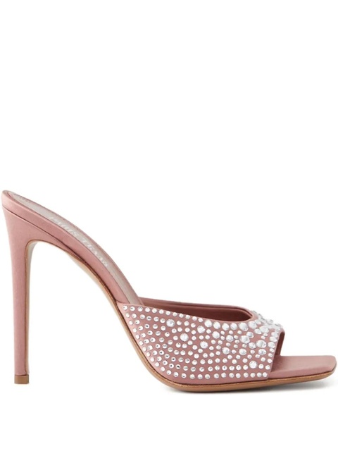 Paris Texas 105mm Holly crystal-embellished sandals - Pink - zdjęcie produktu nr 1