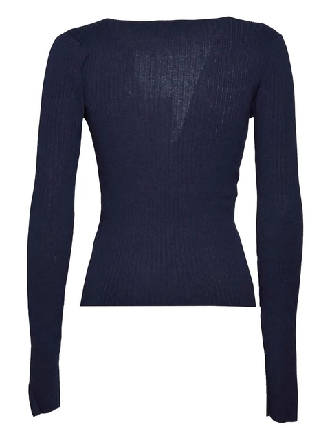 Max Mara ribbed-knit top - Blue - zdjęcie produktu nr 2