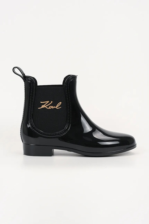Karl Lagerfeld kalosze KALOSH II damskie kolor czarny KL94775 - zdjęcie produktu nr 1