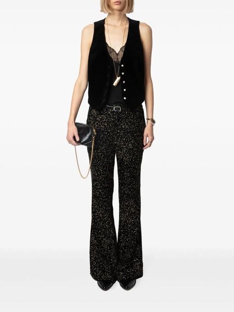 Zadig&Voltaire Emaux velvet vest - Black - zdjęcie produktu nr 2