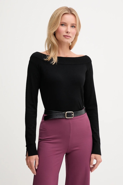 United Colors of Benetton sweter damski kolor czarny lekki 1W2AD10E0 - zdjęcie produktu nr 1