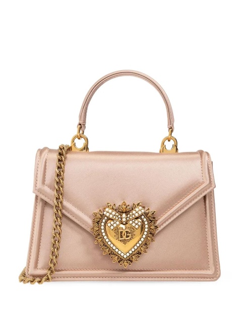 Dolce & Gabbana small Devotion satin tote bag - Pink - zdjęcie produktu nr 1