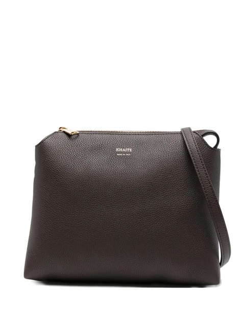 KHAITE Lina zip-top leather shoulder bag - Brown - zdjęcie produktu nr 2