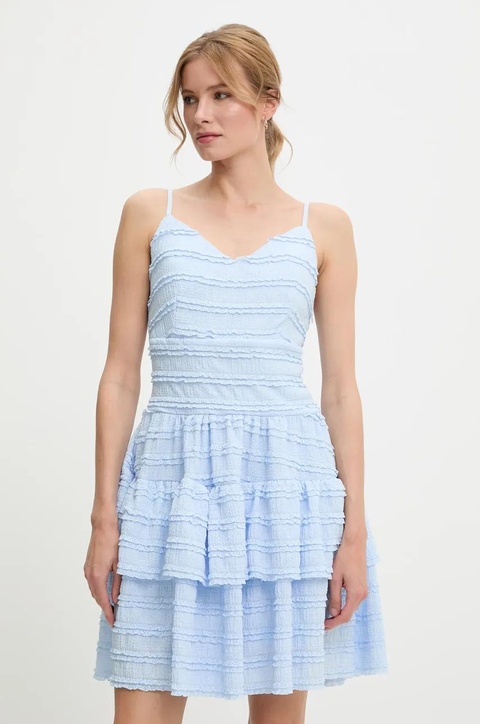 Answear.LAB sukienka kolor niebieski mini rozkloszowana - zdjęcie produktu nr 1