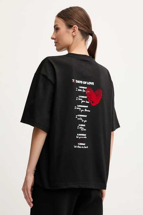 EA7 Emporio Armani t-shirt bawełniany damski kolor czarny AF12957.7X000036 - zdjęcie produktu nr 1