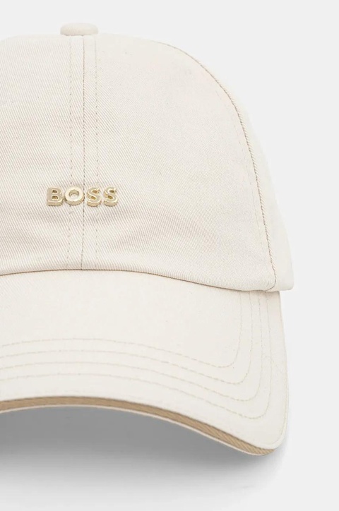 BOSS czapka z daszkiem bawełniana kolor beżowy 50533367 - zdjęcie produktu nr 1