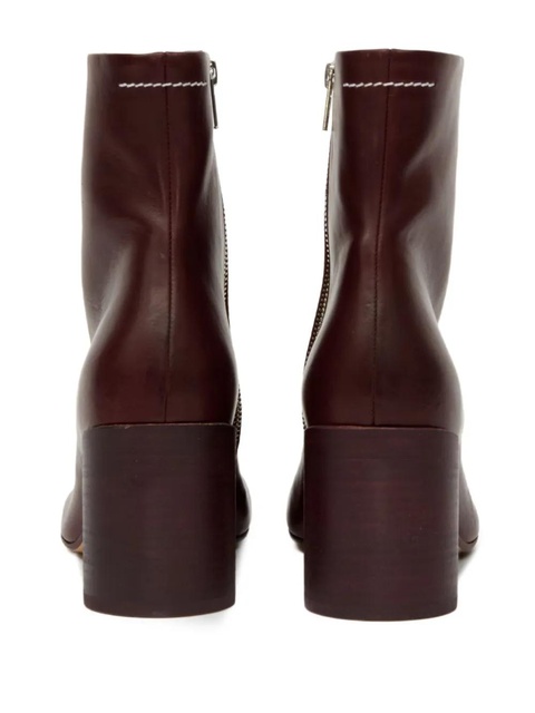 MM6 Maison Margiela 70mm Anatomic Stitch ankle boots - Brown - zdjęcie produktu nr 1
