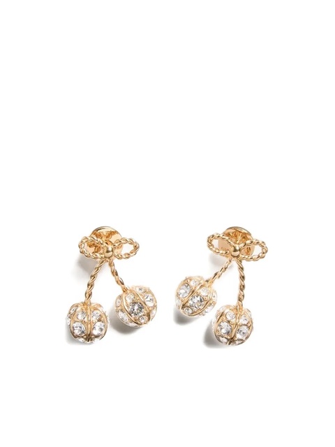 Valentino Garavani Cherryfic Swarovski® crystal-embellished earrings - Gold - zdjęcie produktu nr 1