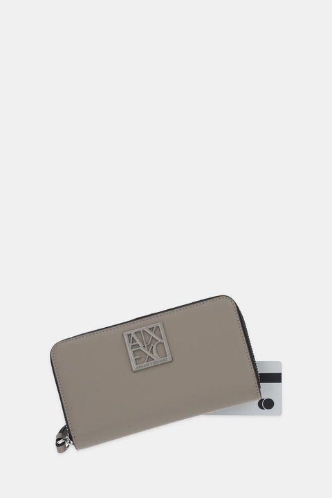 Armani Exchange portfel damski kolor brązowy 948486 0A874 - zdjęcie produktu nr 2