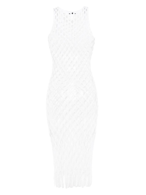 Christopher Esber knitted mesh tank dress - White - zdjęcie produktu nr 2