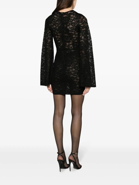 Dolce & Gabbana wide-sleeve lace minidress - Black - zdjęcie produktu nr 2