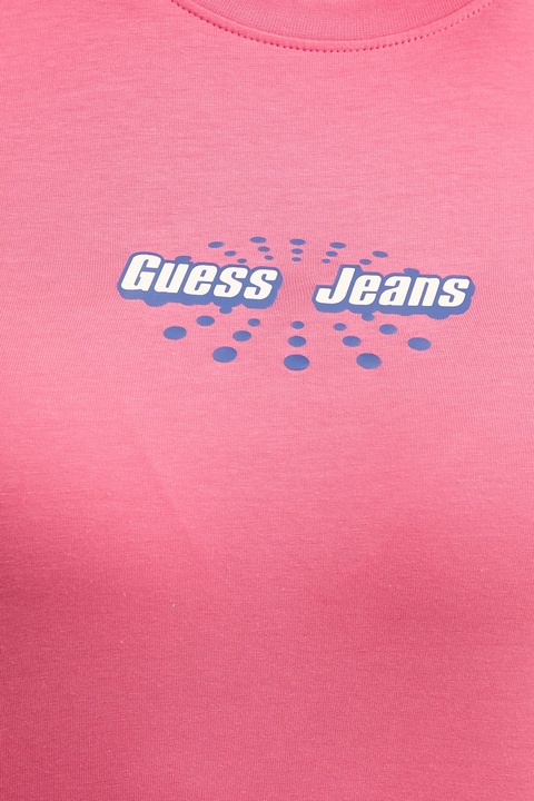 Guess Jeans t-shirt damski kolor różowy W5YI04 J1314 - zdjęcie produktu nr 2