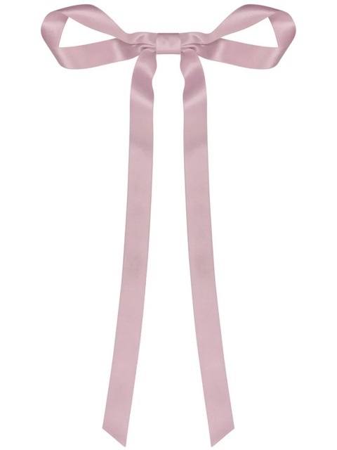 Jennifer Behr Gretta bow silk barrete - Purple - zdjęcie produktu nr 1