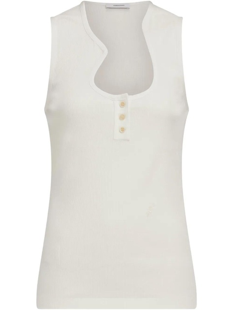 Ferragamo cotton vest - White - zdjęcie produktu nr 1