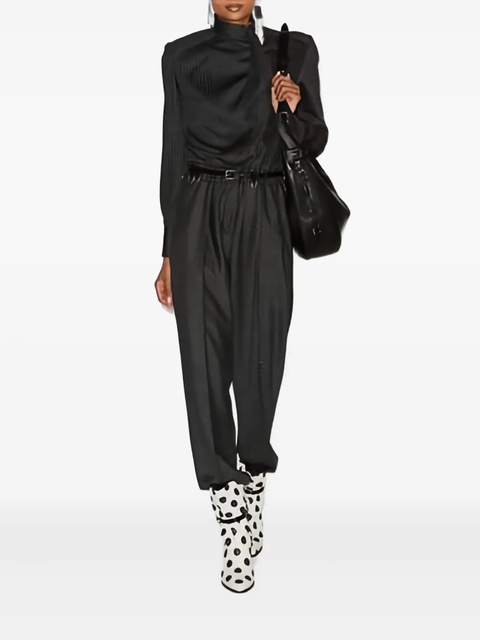 ISABEL MARANT pinstripe high-neck jumpsuit - Grey - zdjęcie produktu nr 2