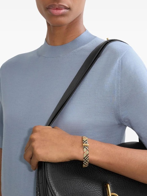 Burberry check-print lobster-clasp bracelet - Gold - zdjęcie produktu nr 1