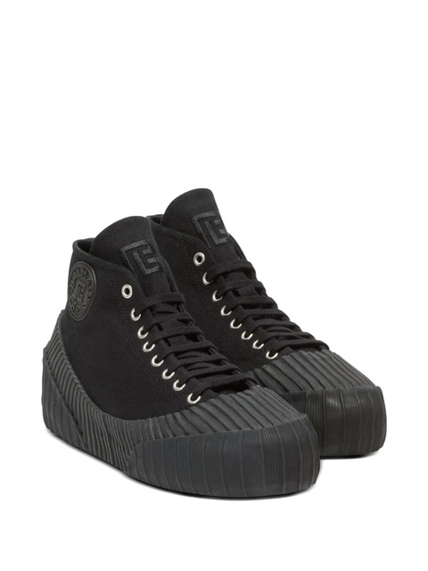 Balmain Riff canvas sneakers - Black - zdjęcie produktu nr 2