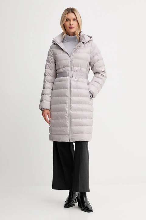 Calvin Klein kurtka kolor szary zimowa LV044D543G - zdjęcie produktu nr 1
