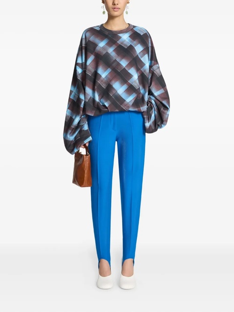 DRIES VAN NOTEN stirrup trousers - Blue - zdjęcie produktu nr 2