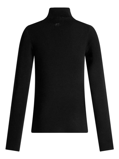 ETRO logo-embroidered wool jumper - Black - zdjęcie produktu nr 2