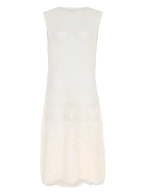 Maison Margiela sleeveless textured midi dress - Neutrals - zdjęcie produktu nr 1