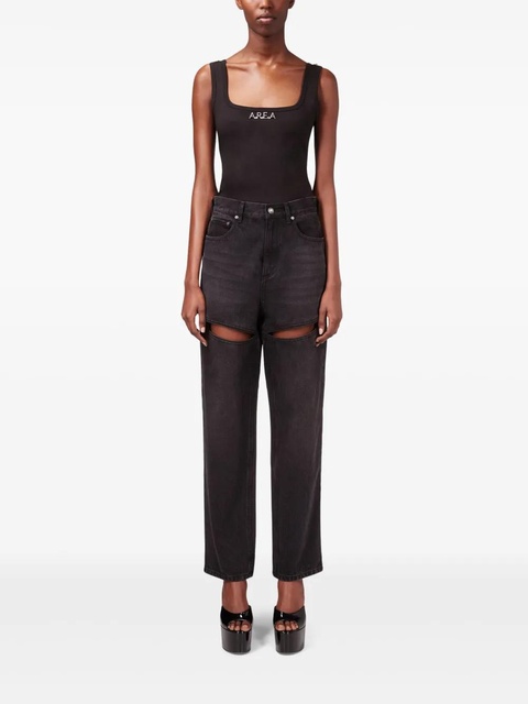 AREA Slit jeans - Black - zdjęcie produktu nr 2