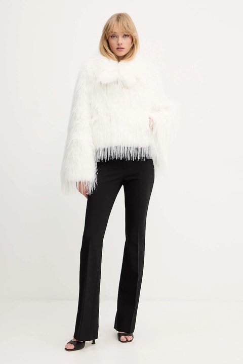 Pinko spodnie damskie kolor czarny proste high waist 105706 A2R9 - zdjęcie produktu nr 2