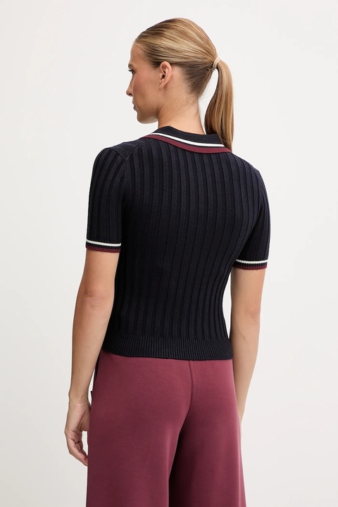 Guess polo z dodatkiem wełny SABINA damski kolor granatowy V5BP04 Z1152 - zdjęcie produktu nr 2