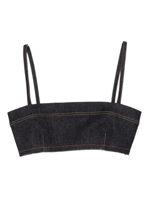 Jacquemus denim cropped top - Blue - zdjęcie produktu nr 1