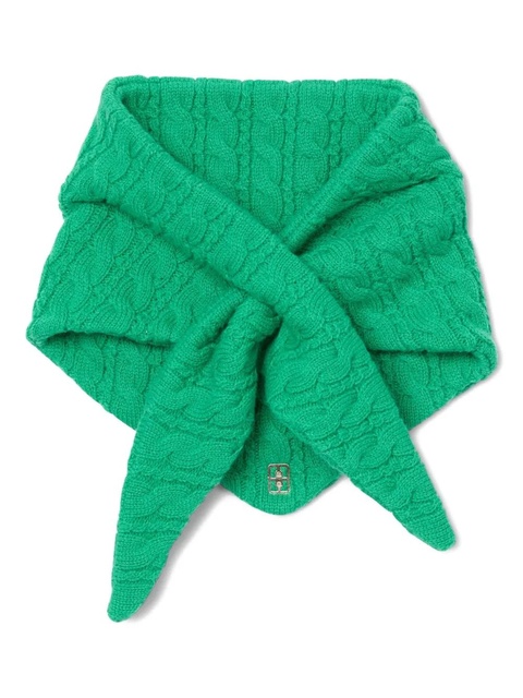 SANDRO cable-knit bandana - Green - zdjęcie produktu nr 1