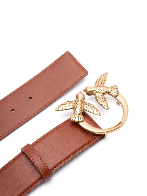 PINKO buckle leather belt - Brown - zdjęcie produktu nr 1