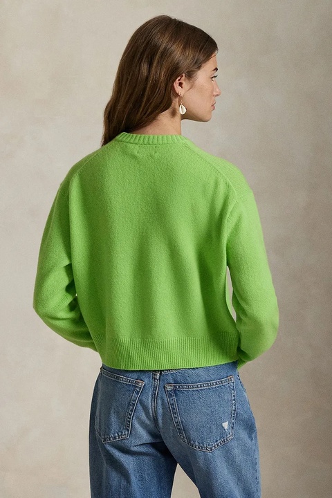 Polo Ralph Lauren sweter z wełną damski kolor zielony 211914515 - zdjęcie produktu nr 1