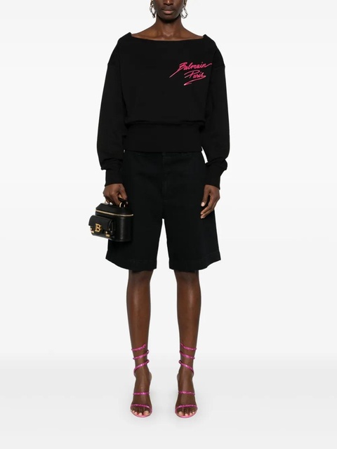 Balmain cropped sweatshirt - Black - zdjęcie produktu nr 2