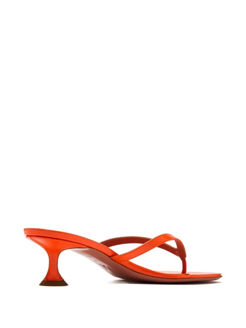 Amina Muaddi patent leather thong sandals - Orange - zdjęcie produktu nr 2