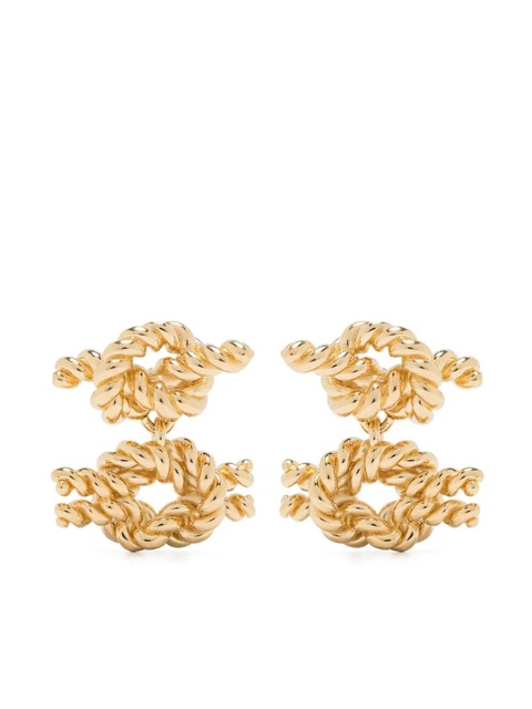 TOTEME Rope knot earrings - Gold - zdjęcie produktu nr 1
