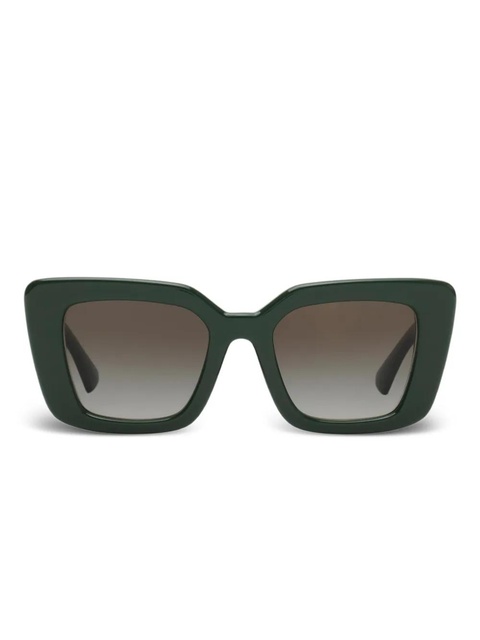 Burberry Eyewear EKD oversize-frame logo sunglasses - Green - zdjęcie produktu nr 1