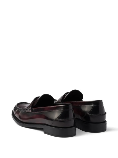 Prada leather loafers - Red - zdjęcie produktu nr 2