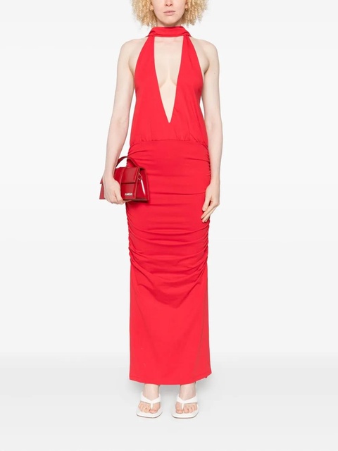 Rowen Rose v-neck maxi dress - Red - zdjęcie produktu nr 2