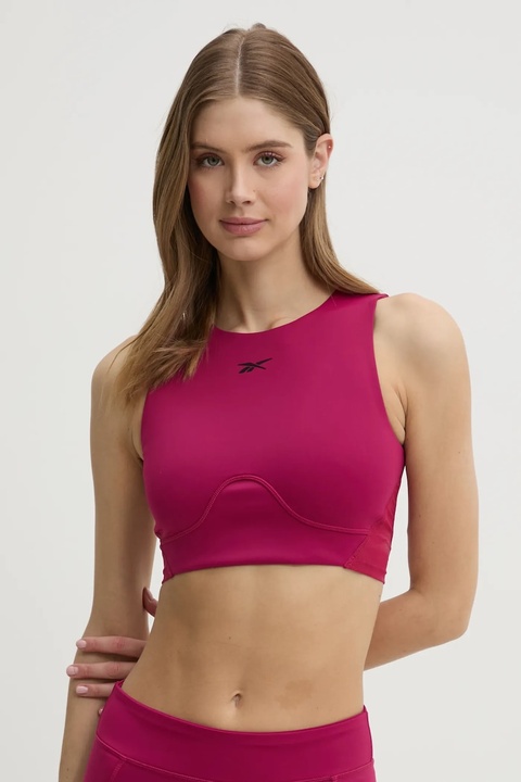 Reebok top treningowy LUX Collection kolor różowy 100214319 - zdjęcie produktu nr 1