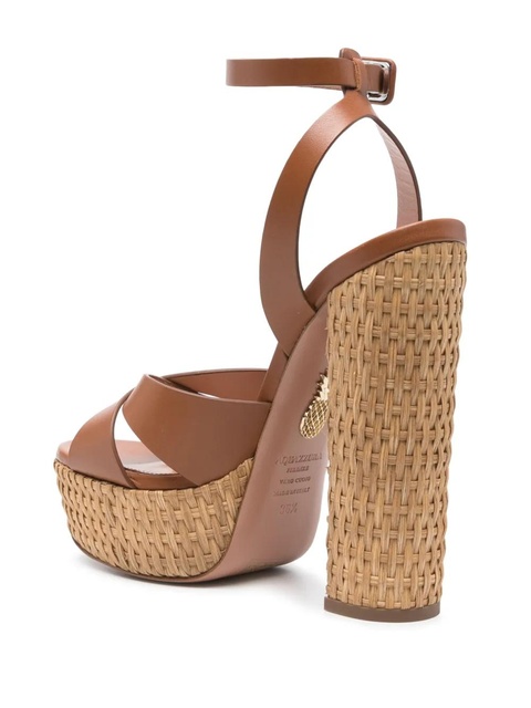 Aquazzura 150mm leather sandals - Brown - zdjęcie produktu nr 2