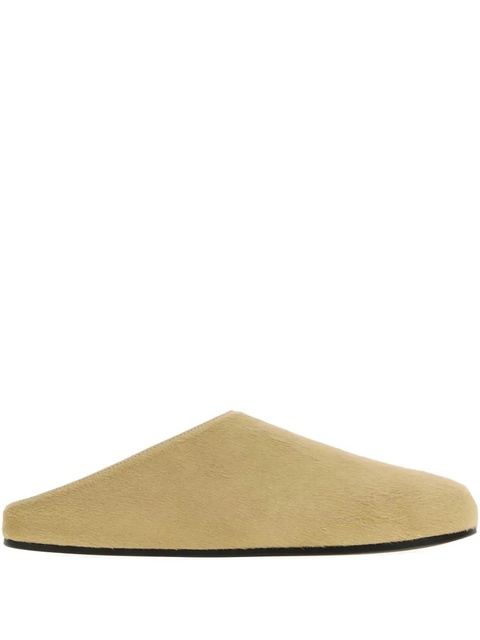 The Row Hudson leather slippers - Neutrals - zdjęcie produktu nr 1