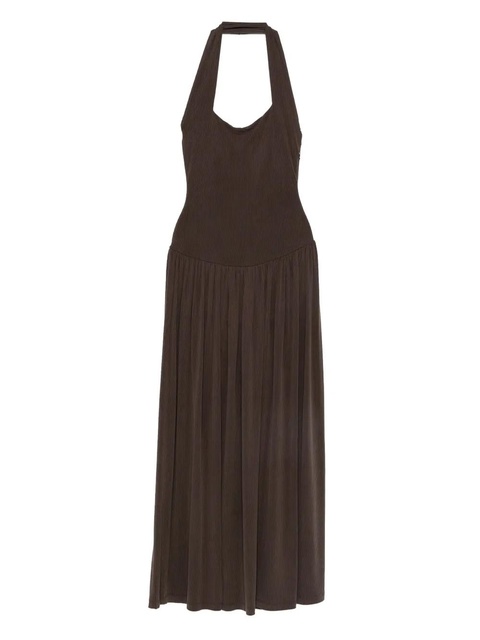 Aya Muse ribbed halterneck dress - Brown - zdjęcie produktu nr 1