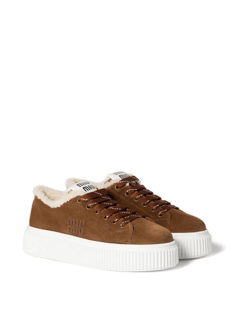 Miu Miu suede sneakers - Brown - zdjęcie produktu nr 1
